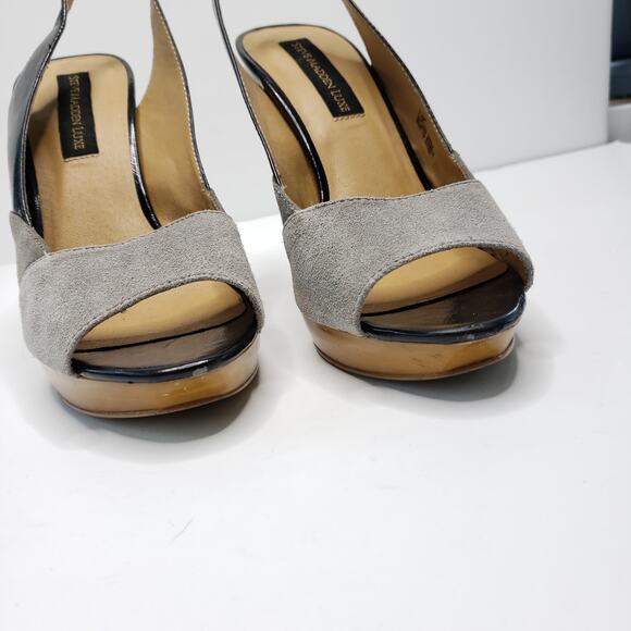 Steve Madden Luxe 5" Heels Open Toed Suede Slingback 9.5 - Picture 2 of 10